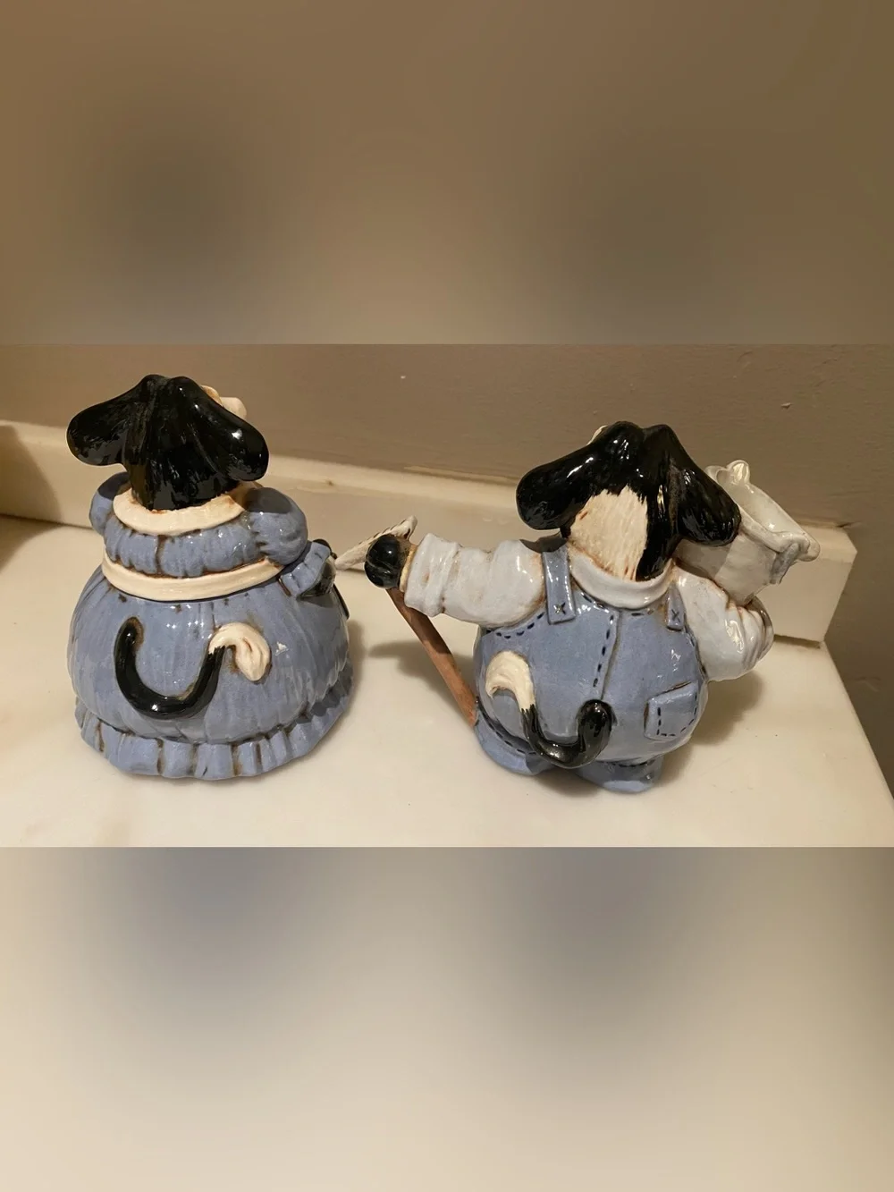 Cow Couple Sugar and Creamer Set